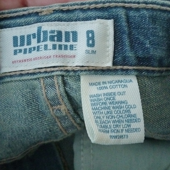 Boys Urban Pipeline Relaxed Straight Jeans, Light Tint, 8 Slim, 4pair Bundle - Picture 6 of 7